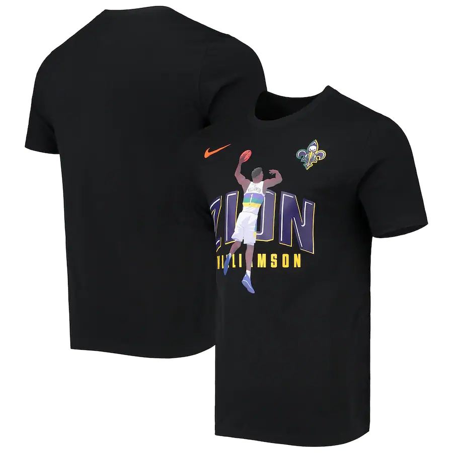 New Orleans Pelicans #1 Zion Williamson Nike Hero Performance T-Shirt Black
