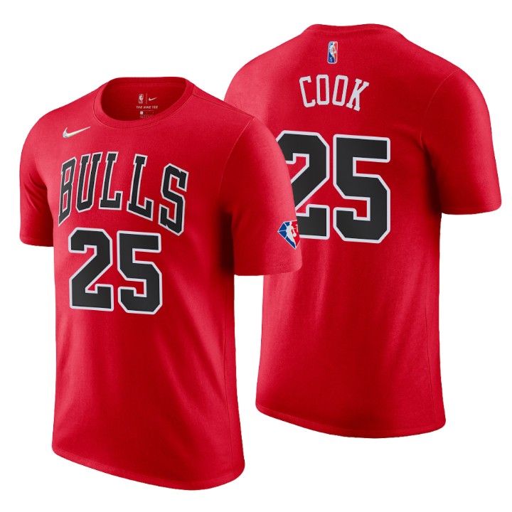 Chicago Bulls #25 Tyler Cook Red Men's Nike 2021-22 NBA 75th Anniversary Diamond T-Shirt