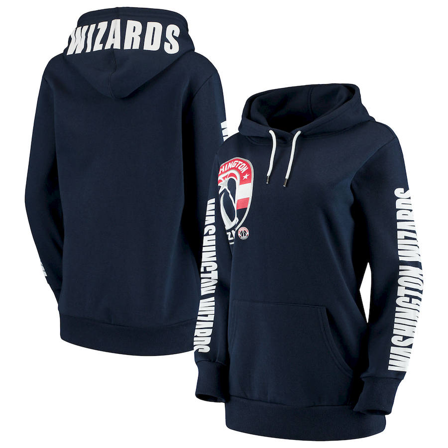 Washington Wizards G-III 4Her by Carl Banks Women's Overtime Pullover Hoodie Navy