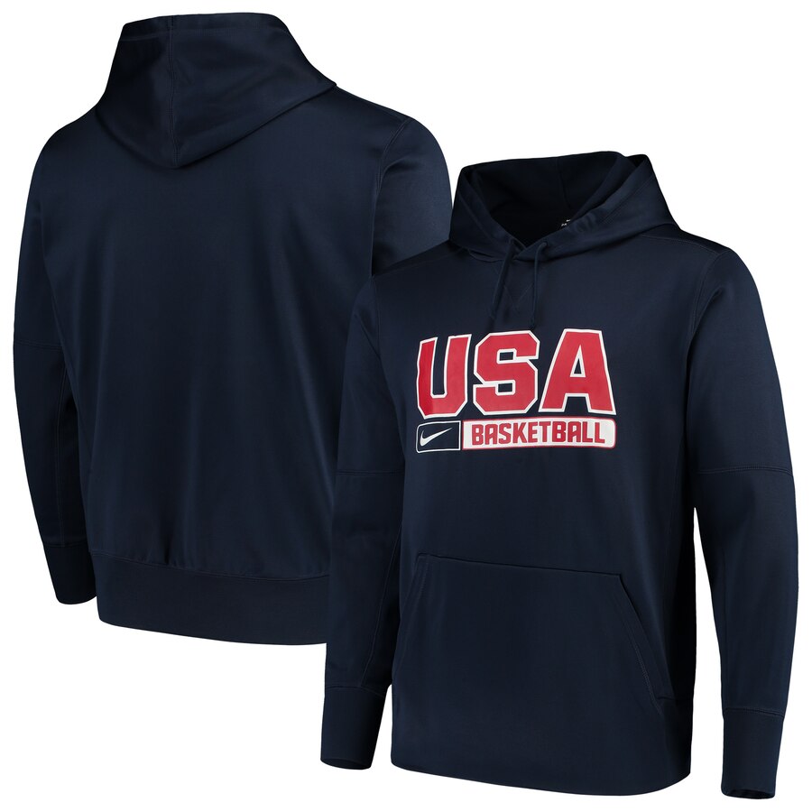 USA Basketball Nike Performance Therma Pullover Hoodie Navy