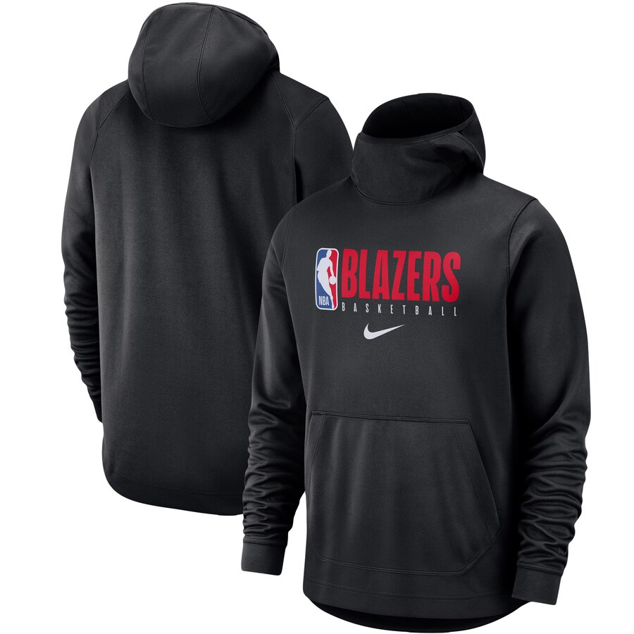 Portland Trail Blazers Nike Spotlight Practice Performance Pullover Hoodie Black