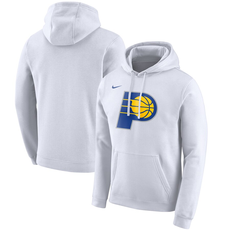 Men's Indiana Pacers Nike White 2019-20 City Edition Club Pullover Hoodie
