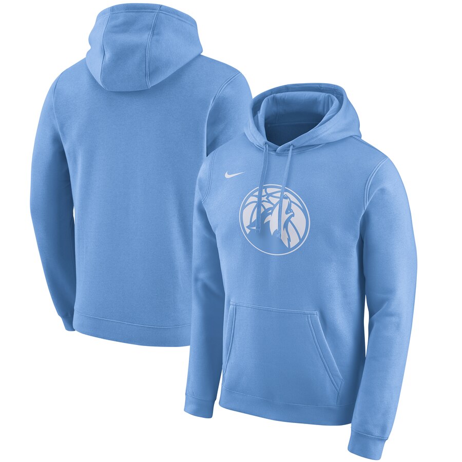 Men's Minnesota Timberwolves Nike Blue 2019-20 City Edition Club Pullover Hoodie