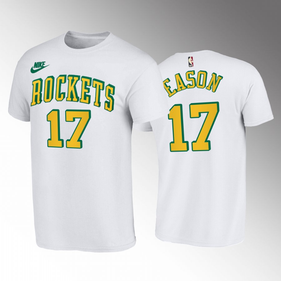 Nike Rockets #17 Tari Eason Men's White NBA 2022-23 Classic Edition Jersey