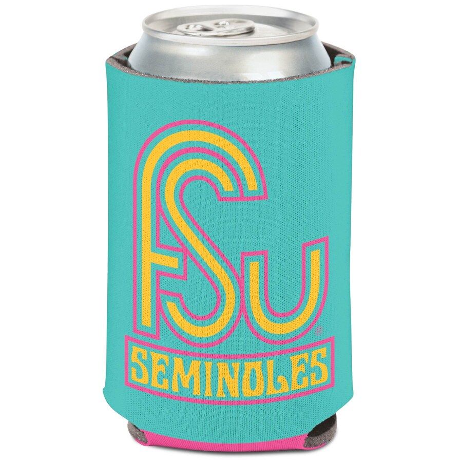 Florida State Seminoles WinCraft 12oz. Beach Club Can Cooler - Teal Pink