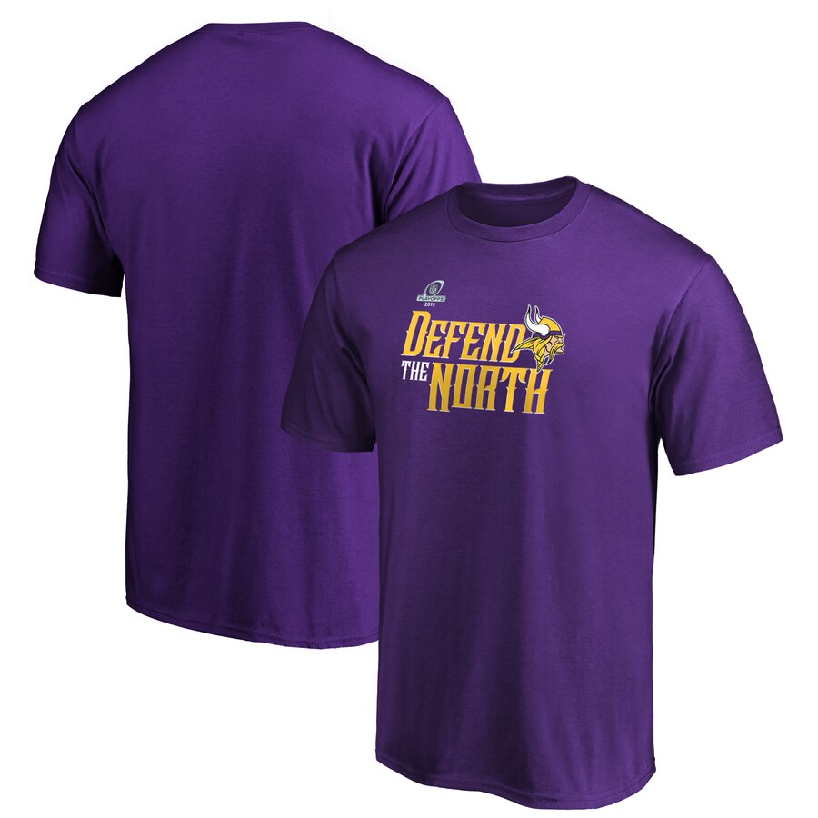 Minnesota Vikings 2019 NFL Playoffs Bound Hometown Checkdown T-Shirt Purple