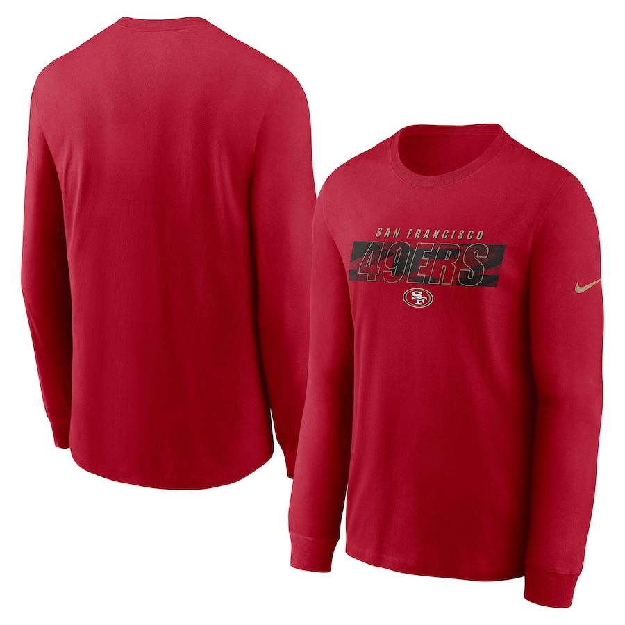 San Francisco 49ers Nike Fan Gear Playbook Long Sleeve T-Shirt Scarlet