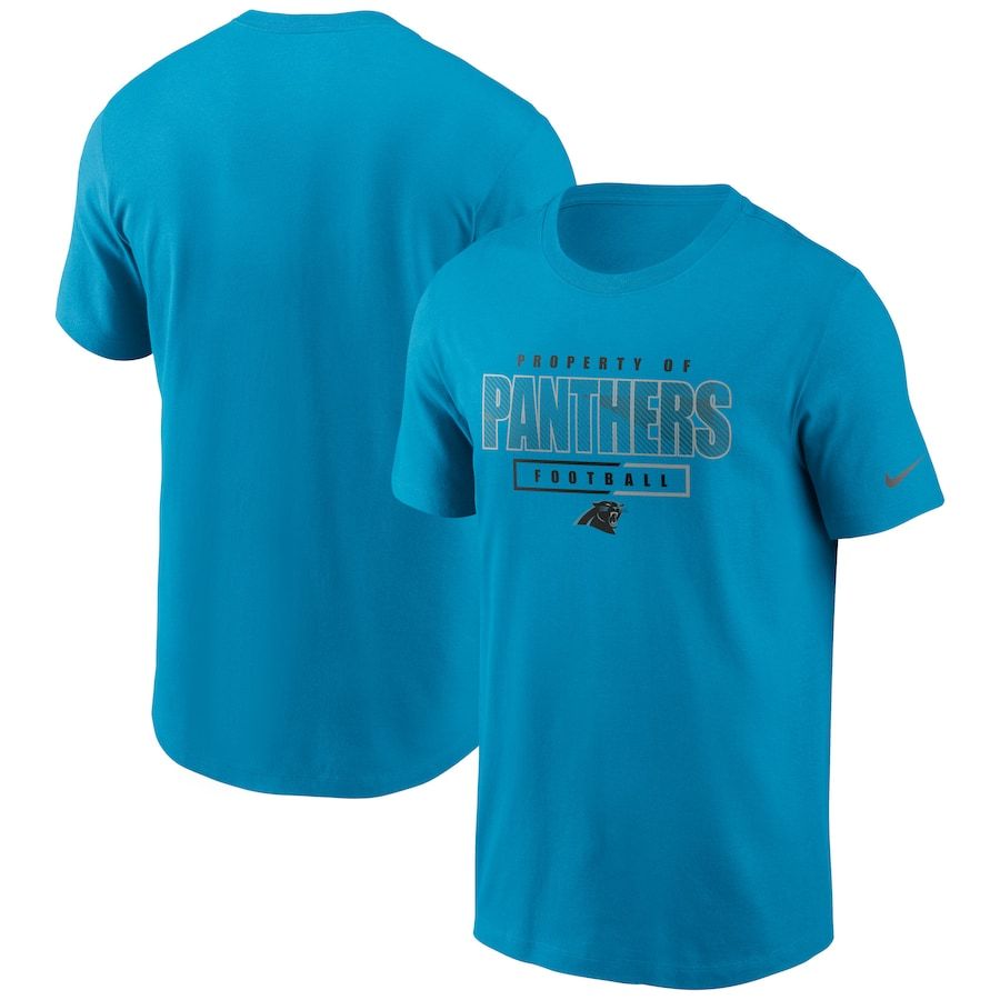 Carolina Panthers Nike Team Property Of Essential T-Shirt Blue