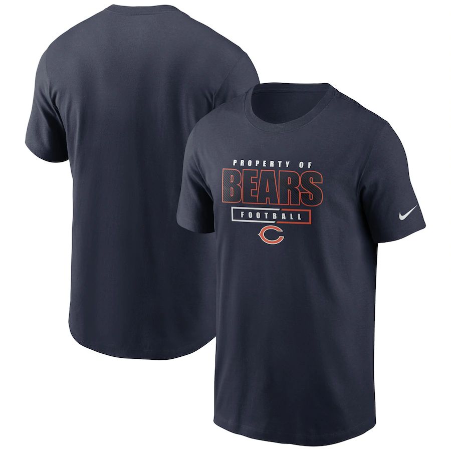 Chicago Bears Nike Team Property Of Essential T-Shirt Navy