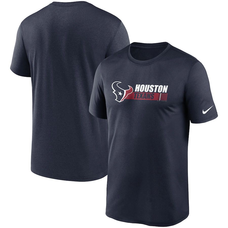 Houston Texans Nike Fan Gear Team Conference Legend Performance T-Shirt Navy
