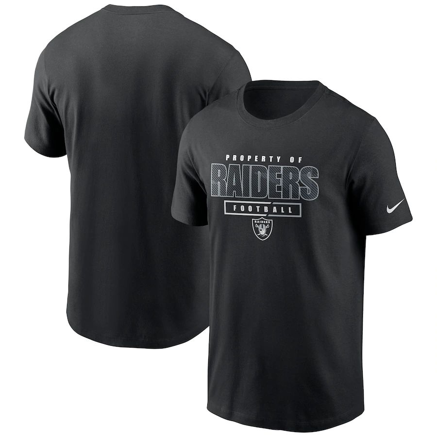Las Vegas Raiders Nike Team Property Of Essential T-Shirt Black