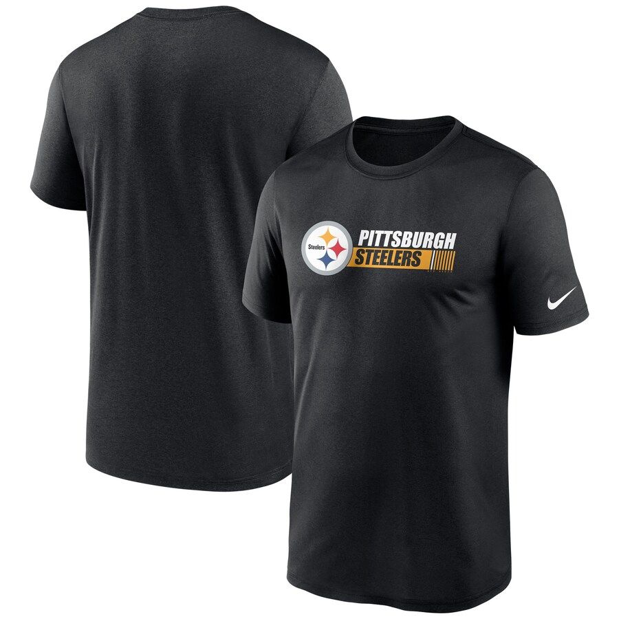 Pittsburgh Steelers Nike Fan Gear Team Conference Legend Performance T-Shirt Black