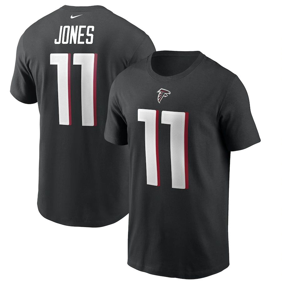 Atlanta Falcons #11 Julio Jones Nike Team Player Name & Number T-Shirt Black