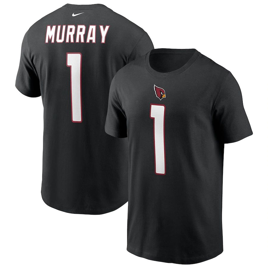 Arizona Cardinals #1 Kyler Murray Nike Team Player Name & Number T-Shirt Black