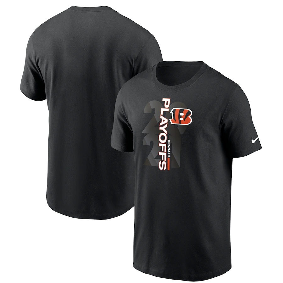 Men's Cincinnati Bengals Nike Black 2021 NFL Playoffs Bound T-Shirt