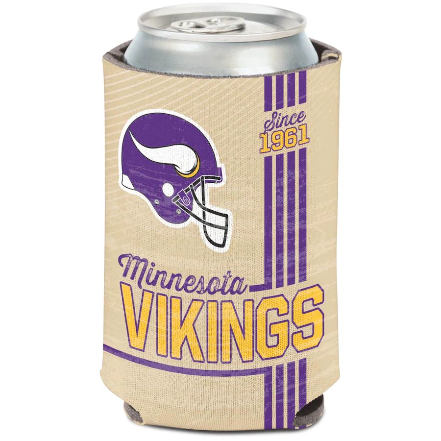 Minnesota Vikings WinCraft 12oz. Vault Logo Can Cooler