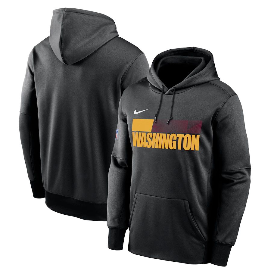 Washington Commanders Nike Sideline Impact Lockup Performance Pullover Hoodie Black