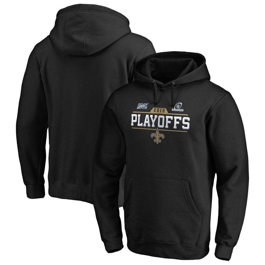 New Orleans Saints 2019 NFL Playoffs Bound Chip Shot Pullover Hoodie Black