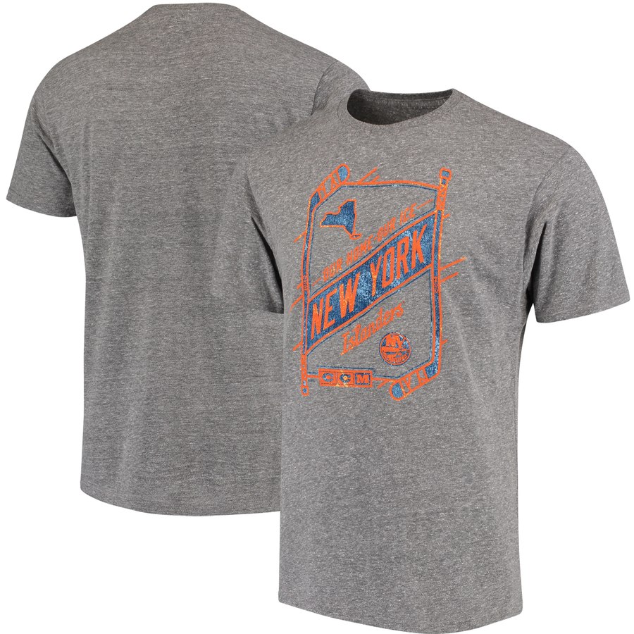New York Islanders CCM Our Home Our Ice Tri-Blend T-Shirt Gray