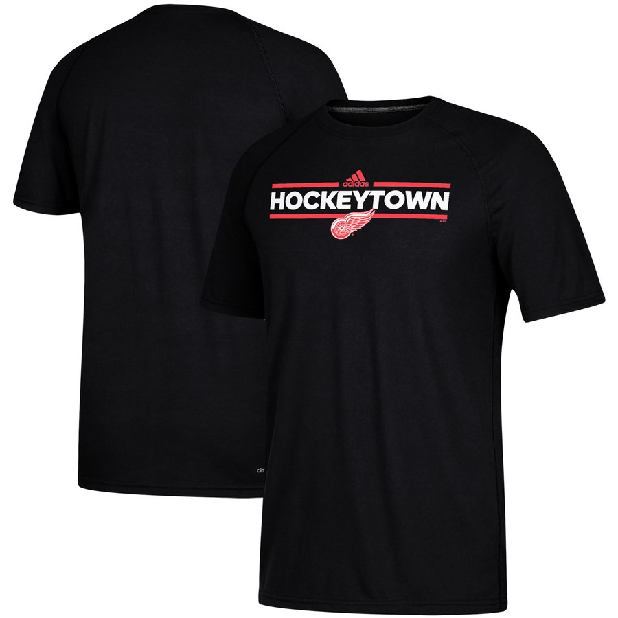 Detroit Red Wings adidas Local Dassler climalite T-Shirt Black