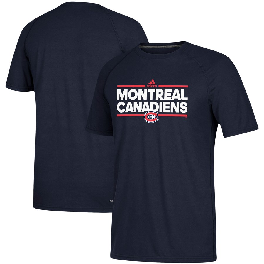 Montreal Canadiens adidas Dassler climalite T-Shirt Navy
