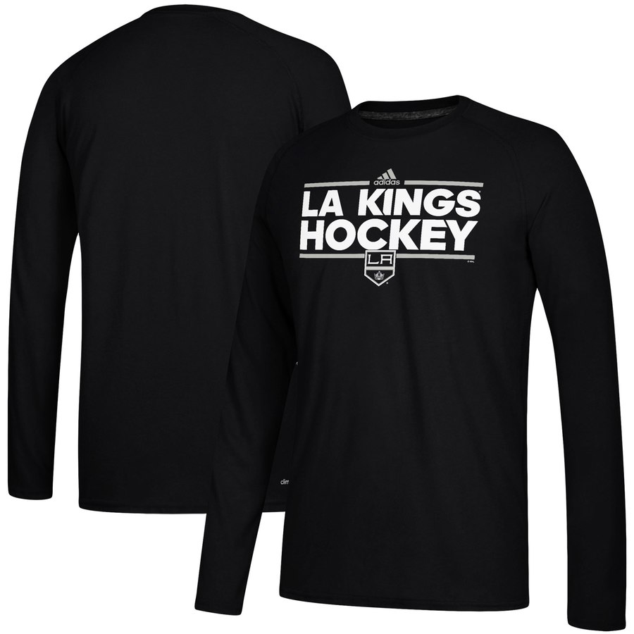 Los Angeles Kings adidas Dassler climalite Long Sleeve Raglan T-Shirt Black