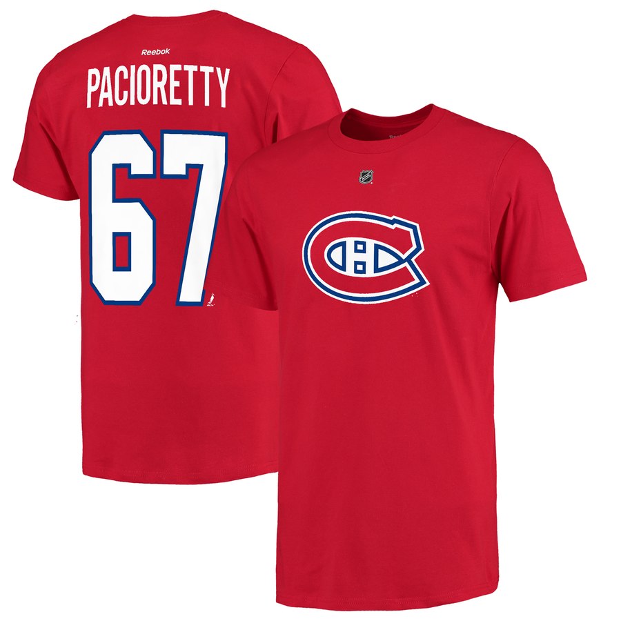 Montreal Canadiens #67 Max Pacioretty Reebok Name and Number Player T-Shirt Red