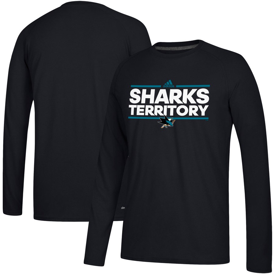 San Jose Sharks adidas Local Ultimate Dassler Long Sleeve T-Shirt Black