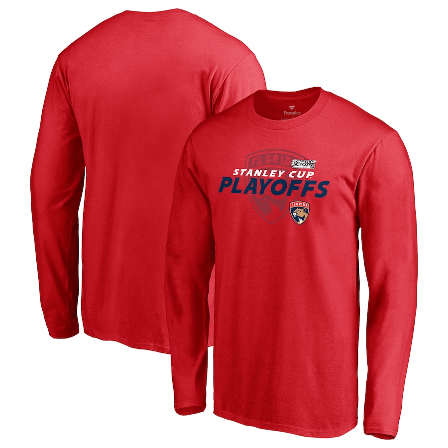 Florida Panthers 2021 Stanley Cup Playoffs Bound Turnover Long Sleeve T-Shirt - Red