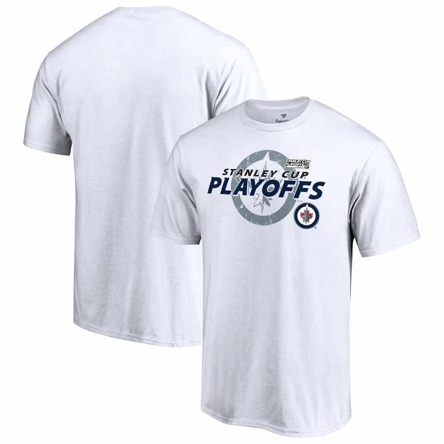 Winnipeg Jets 2021 Stanley Cup Playoffs Bound Big & Tall Turnover T-Shirt - White