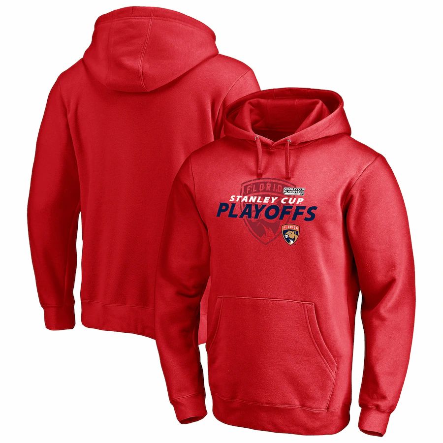 Florida Panthers 2021 Stanley Cup Playoffs Bound Turnover Pullover Hoodie - Red