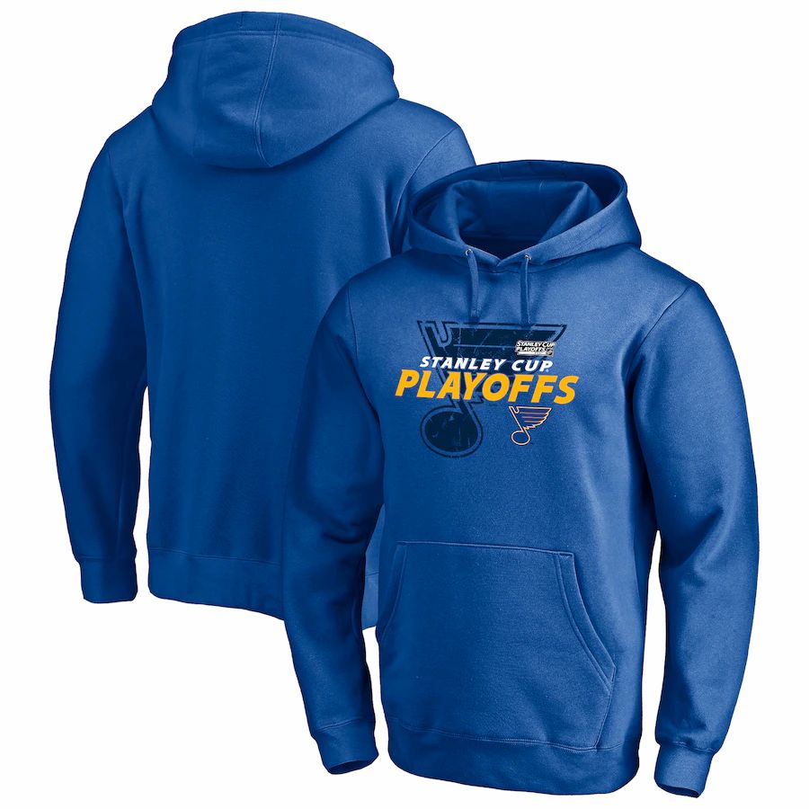 St. Louis Blues 2021 Stanley Cup Playoffs Bound Turnover Pullover Hoodie - Blue