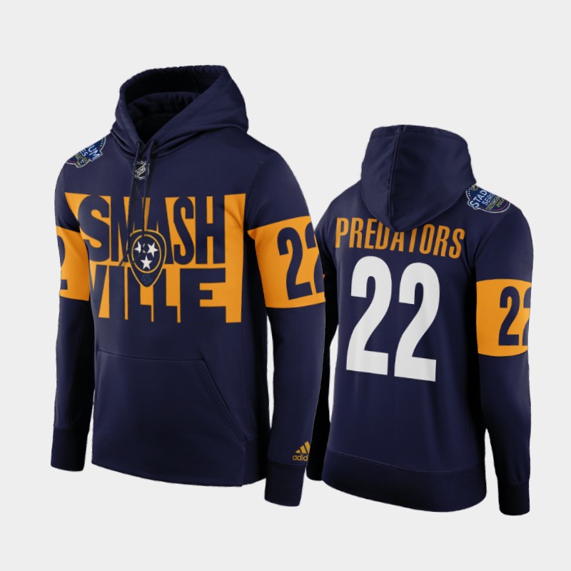 Adidas Predators #22 Predators 2022 Stadium Series NHL Hoodie - Smashville Navy