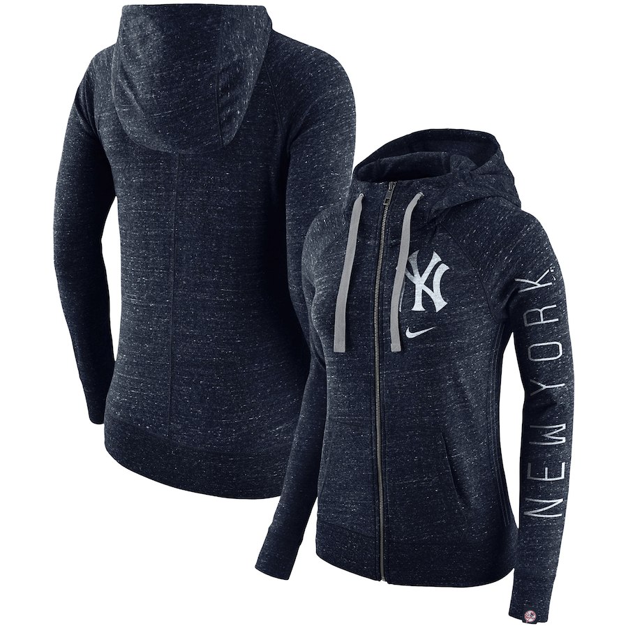 New York Yankees Nike Women's Vintage Full-Zip Hoodie Navy