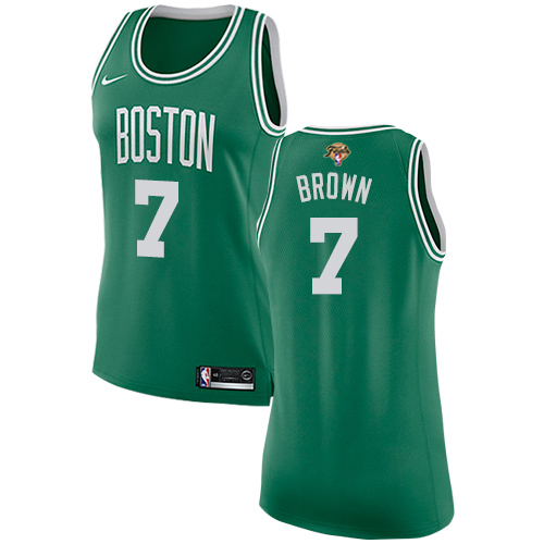 Nike Celtics #7 Jaylen Brown Women's 2022 NBA Finals Swingman Icon Edition Jersey