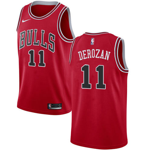 Nike Bulls #11 Demar Derozan Women's Red NBA Swingman Icon Edition Jersey