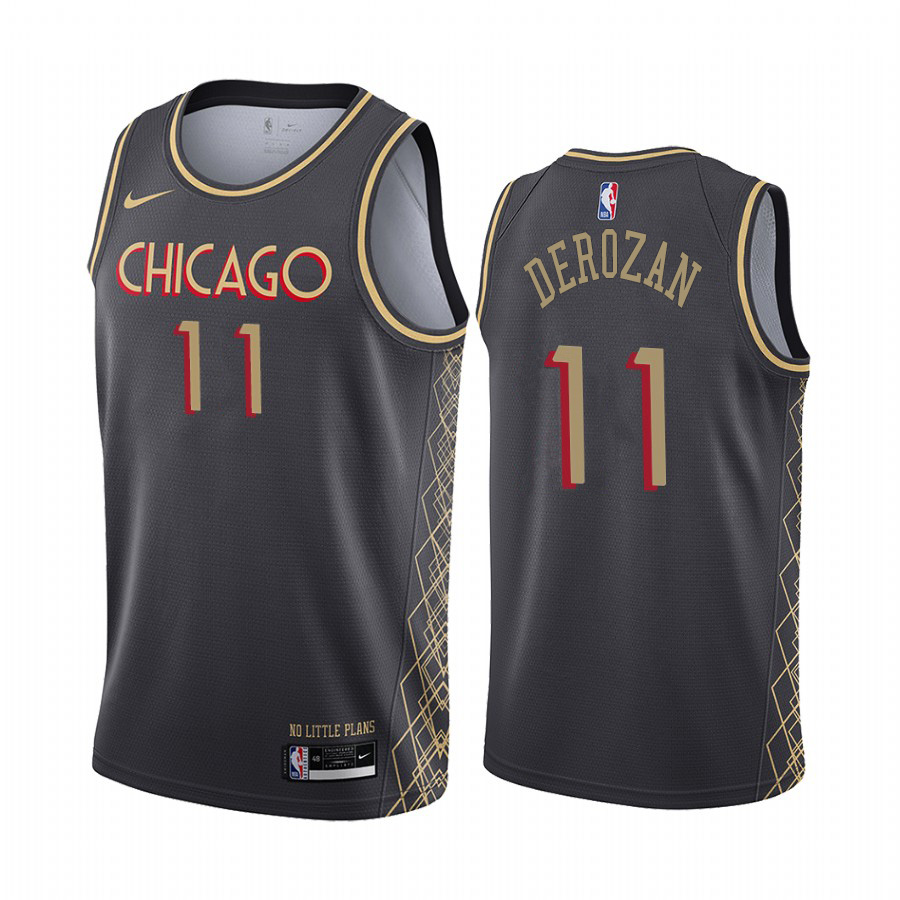 Nike Bulls #11 Demar Derozan Women's Black NBA Swingman 2020-21 City Edition Jersey