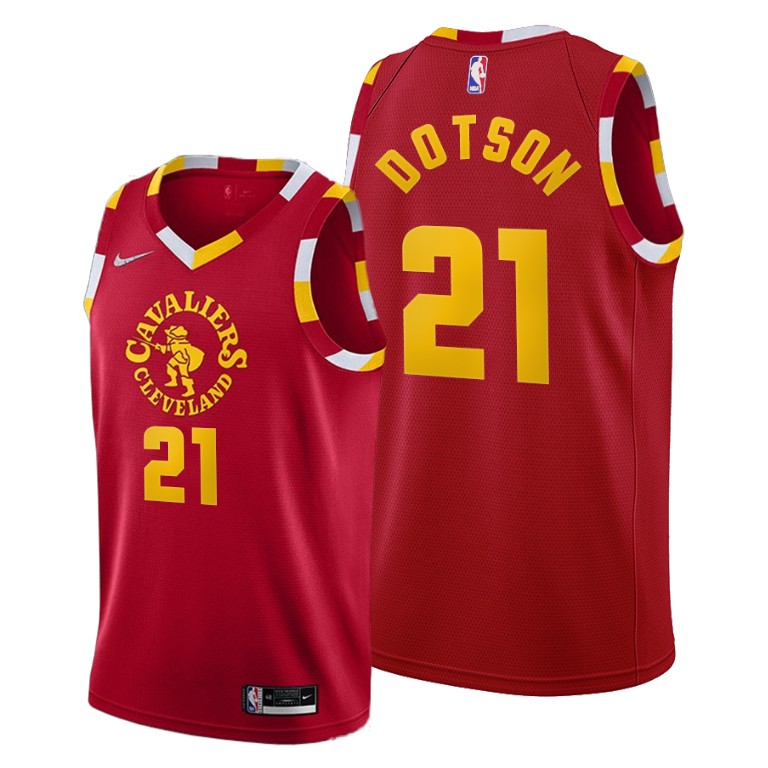 Cleveland Cavaliers #21 Damyean Dotson Women's 2021-22 City Edition Red NBA Jersey
