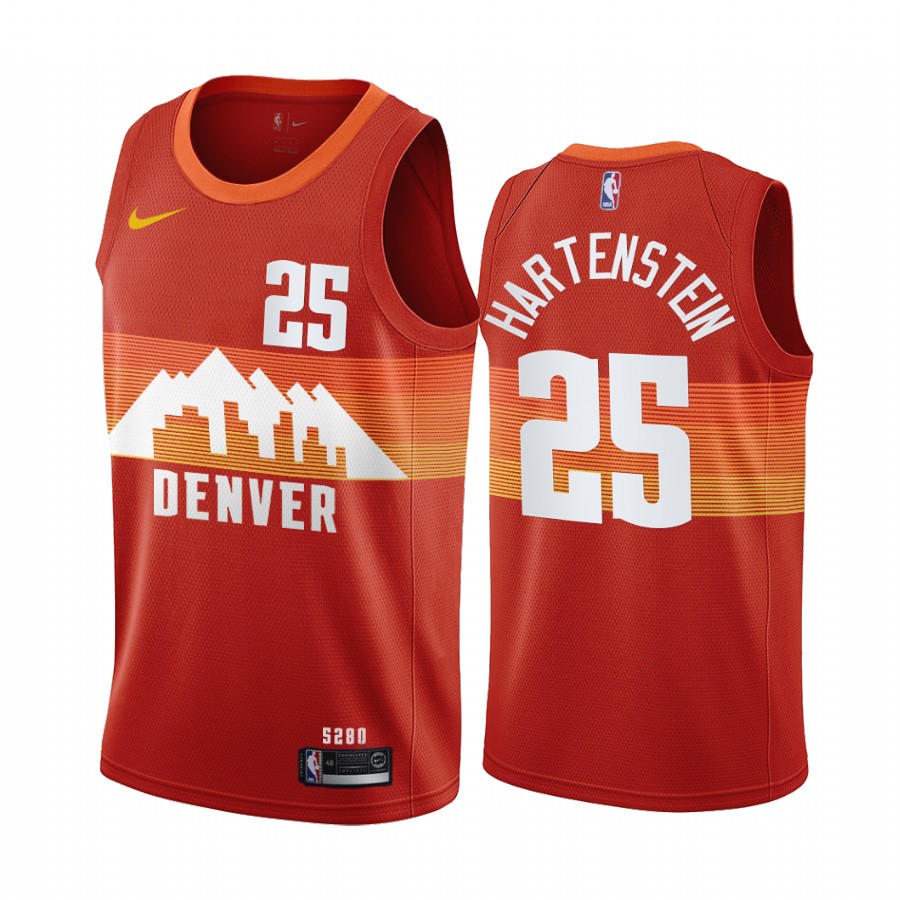 Nike Nuggets #25 Isaiah Hartenstein Red Women's NBA Swingman 2020-21 City Edition Jersey