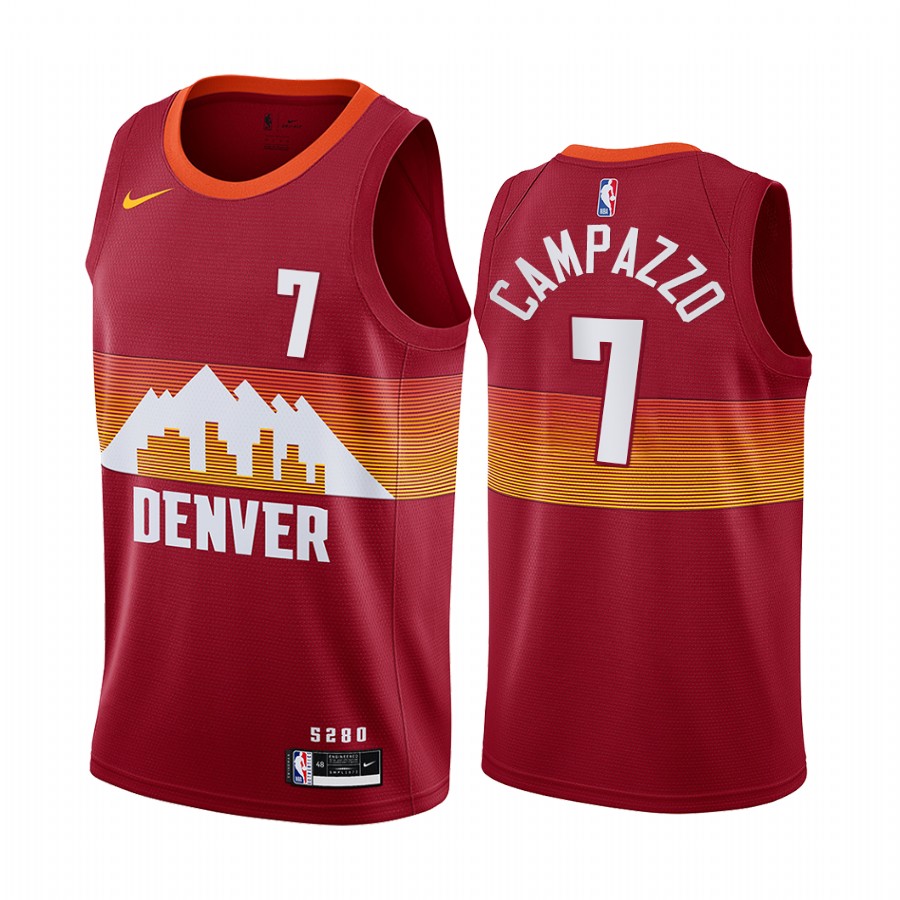 Nike Nuggets #7 Facundo Campazzo Red Women's NBA Swingman 2020-21 City Edition Jersey