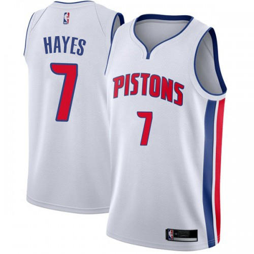 Nike Pistons #7 Killian Hayes White Women's NBA Swingman Association Edition Jersey