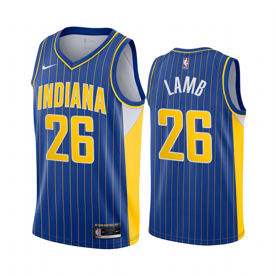 Nike Pacers #26 Jeremy Lamb Blue Women's NBA Swingman 2020-21 City Edition Jersey
