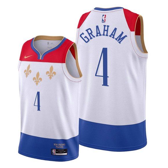Nike Pelicans #4 Devonte' Graham White Women's NBA Swingman 2020-21 City Edition Jersey