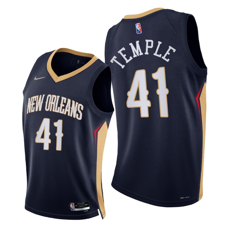 Nike Pelicans #41 Garrett Temple Women's 2021-22 75th Diamond Anniversary NBA Jersey Navy