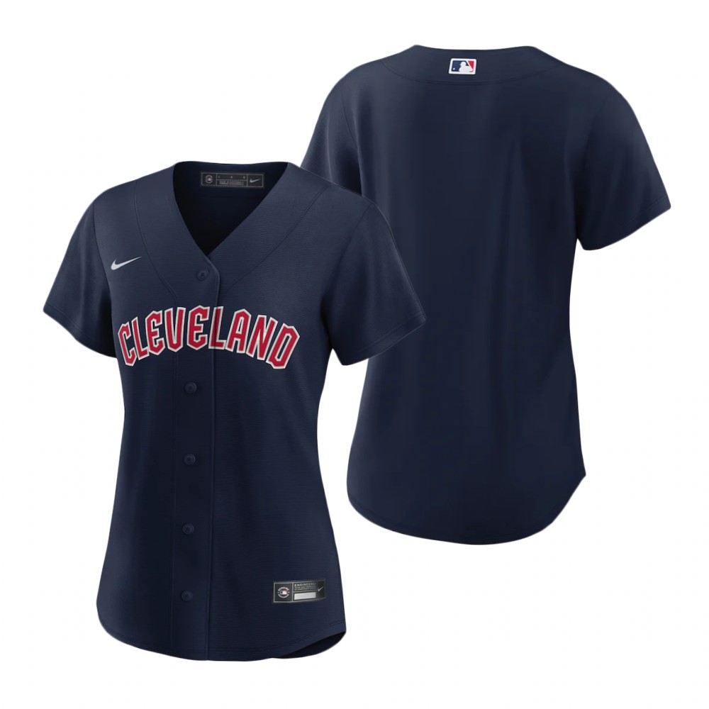 Cleveland Guardians Blank Women's Nike Navy Replica Alternate MLB Jersey