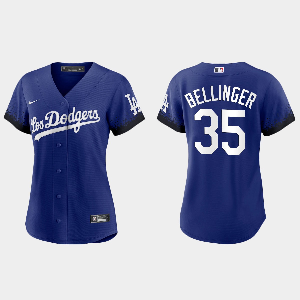 Los Angeles Dodgers #35 Cody Bellinger Nike Women's 2021 City Connect MLB Jersey Royal