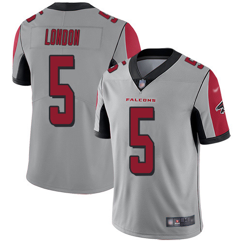 Nike Falcons #5 Drake London Silver Stitched Women's NFL Limited Inverted Legend Jersey