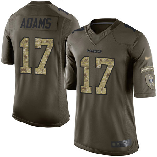 Nike Raiders #17 Davante Adams Green Men's Stitched NFL Limited 2015 Salute To Service Jersey