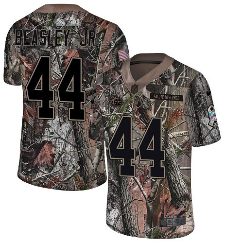 Nike Titans #44 Vic Beasley Jr Camo Youth Stitched NFL Limited Rush Realtree Jersey