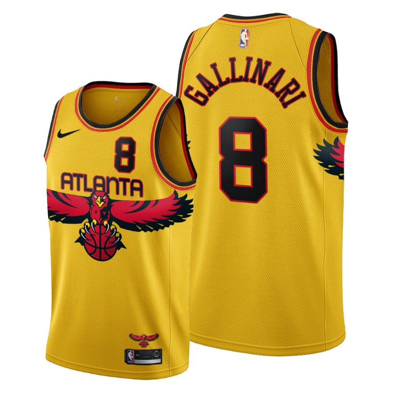 Atlanta Hawks #8 Danilo Gallinari Youth 2021-22 City Edition Gold NBA Jersey
